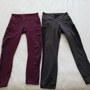 2 fabletics capri leggings size small